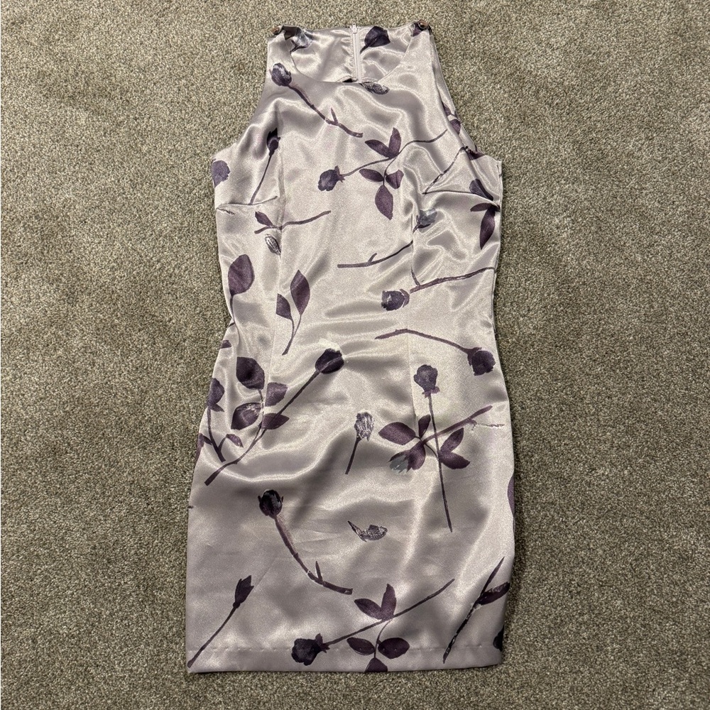 Vintage purple rose mini dress
